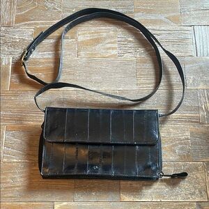 Vintage Eel Skin Crossbody🖤